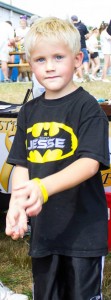 Jesse's brother Colton proudly wearing his Super Jesse shirt